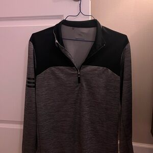 Adidas Black and Gray Pullover
